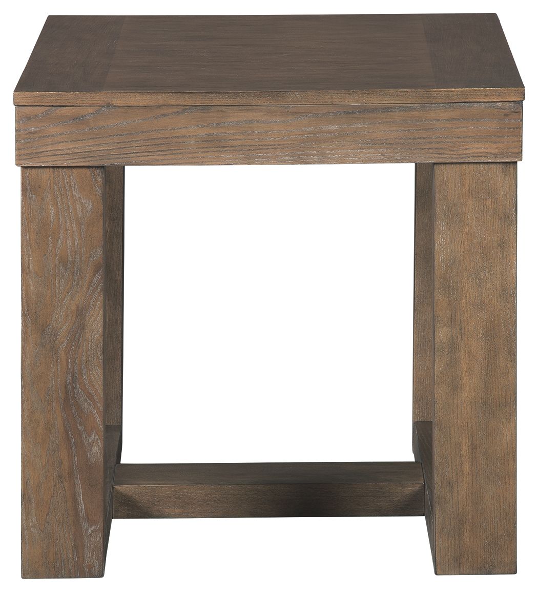 Cariton - Gray - Square End Table - Hornell Furniture Outlet