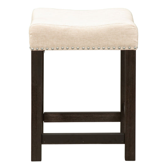 Heatherbrook - Upholstered Console Stool - Black - Hornell Furniture Outlet