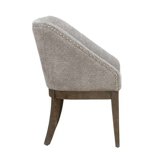 Cascade Falls - Upholstered Side Chair (RTA) - Satin Espresso - Hornell Furniture Outlet