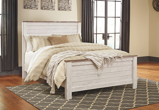 Willowton - Panel Bed - Hornell Furniture Outlet