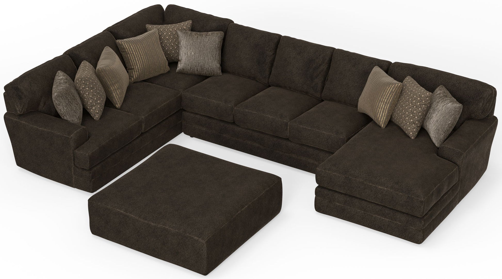 Mammoth - Sectional With Cocktail Ottoman - Hornell Furniture Outlet