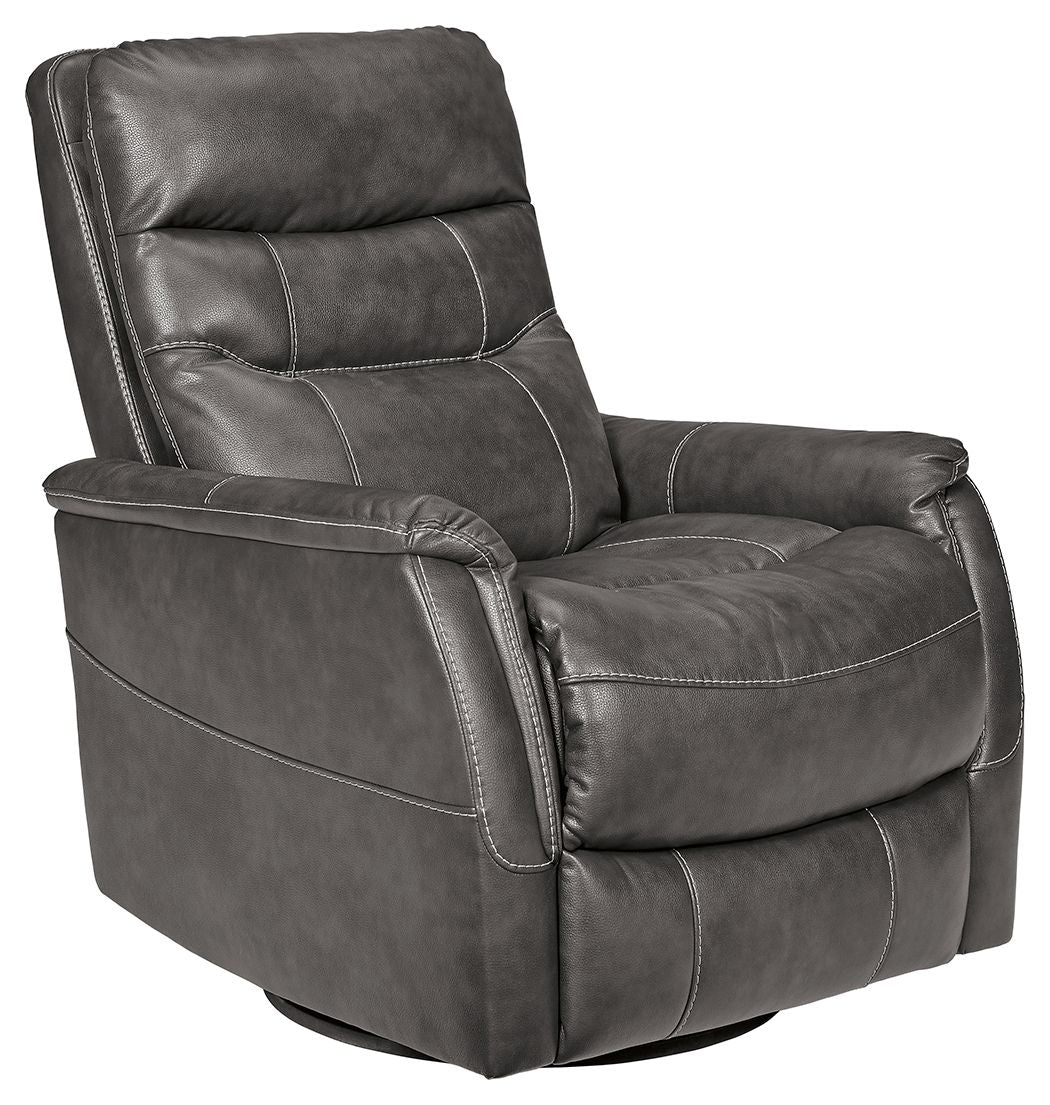 Riptyme - Quarry - Swivel Glider Recliner - Hornell Furniture Outlet