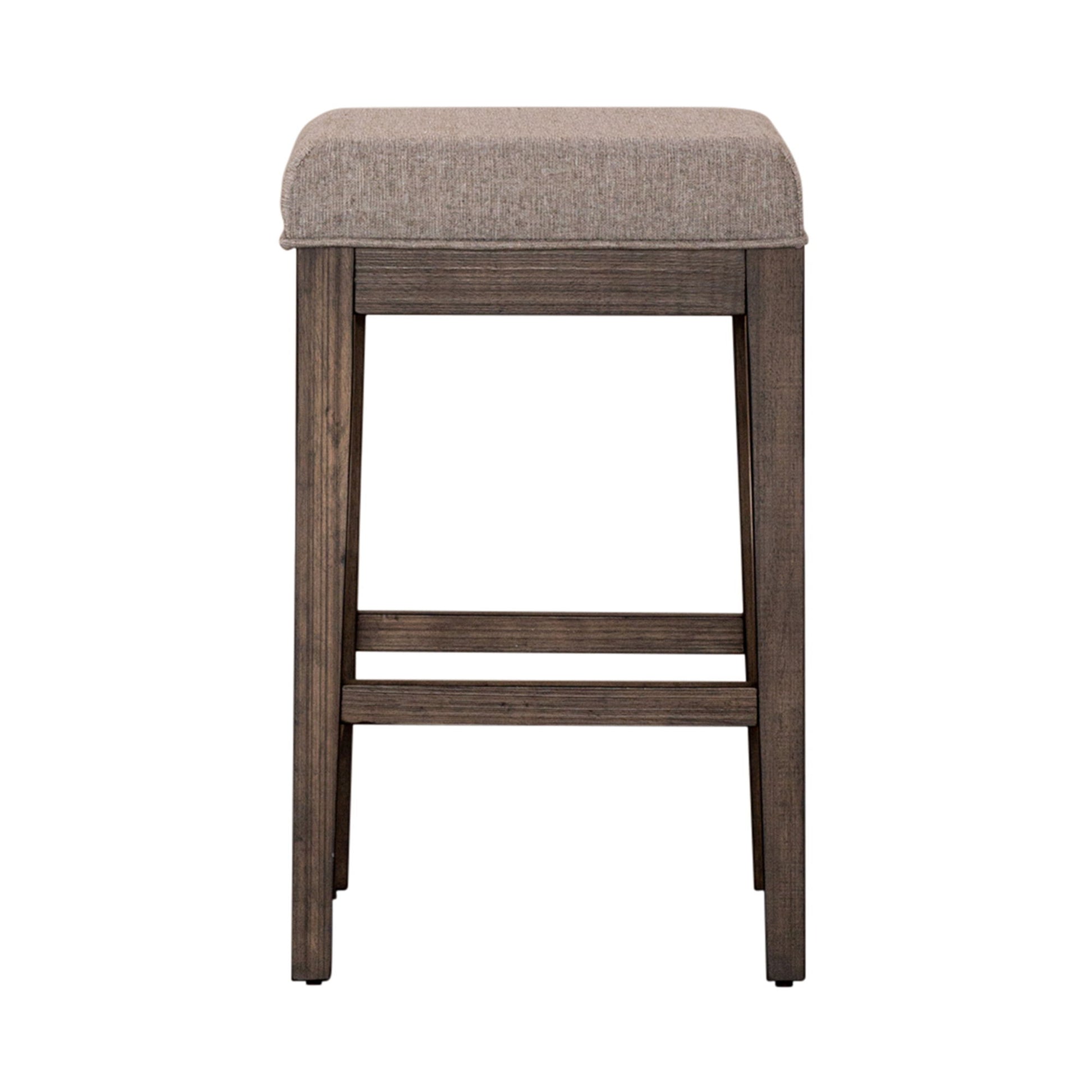 Arrowcreek - Upholstered Console Stool - Dark Brown - Hornell Furniture Outlet