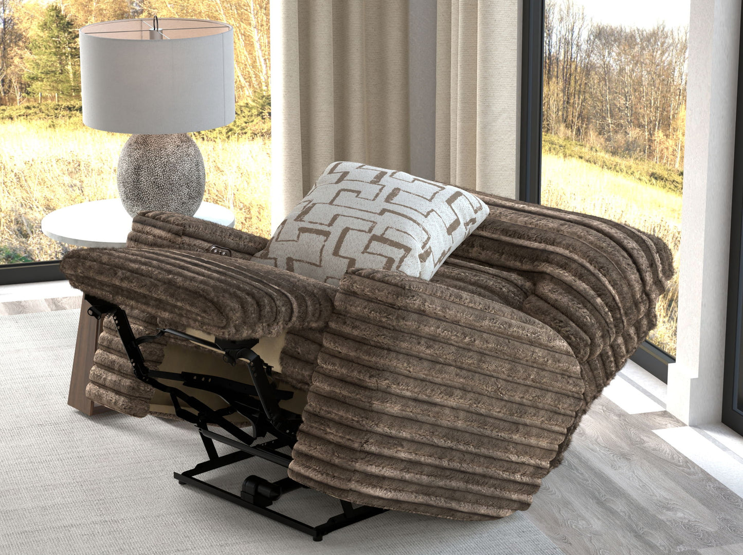 Lynx - Power Recliner With Zero Gravity - Hornell Furniture Outlet