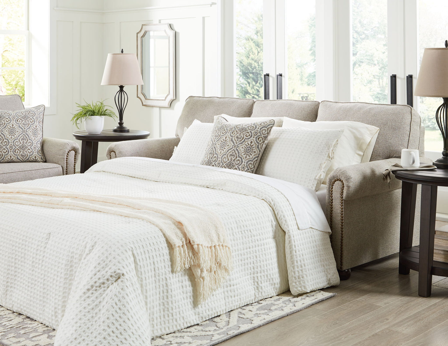 Gaelon - Dune - Queen Sofa Sleeper - Hornell Furniture Outlet