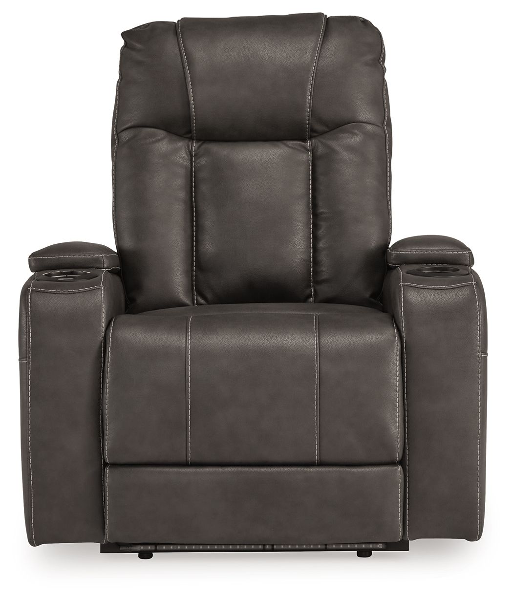 Feazada - Power Recliner With Adj Headrest - Hornell Furniture Outlet
