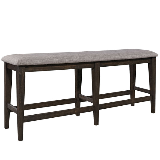 Double Bridge - Counter Bench - Dark Brown - Hornell Furniture Outlet