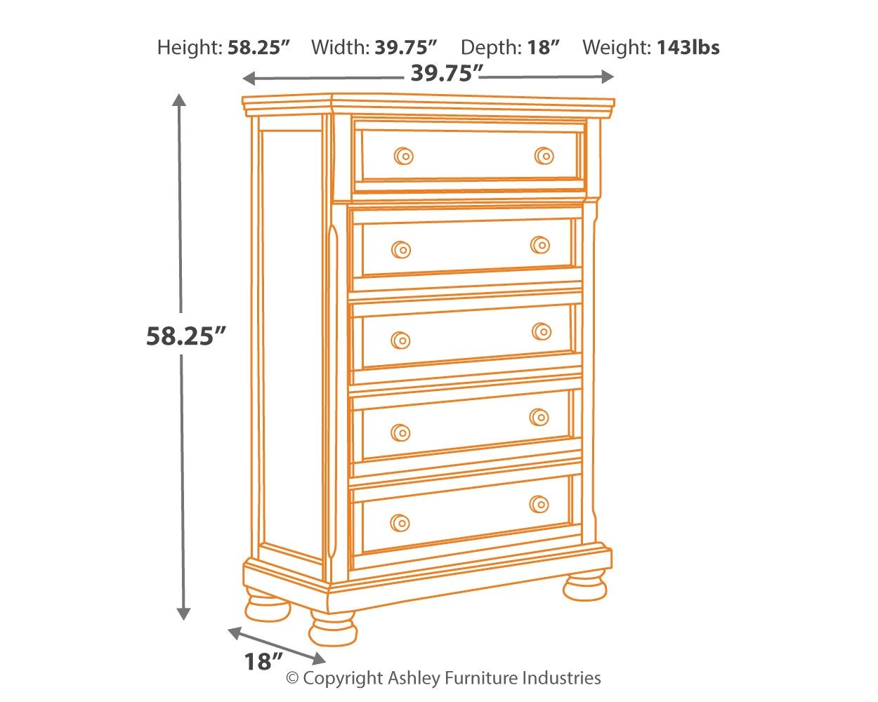 Porter - Rustic Brown - Chest - Hornell Furniture Outlet