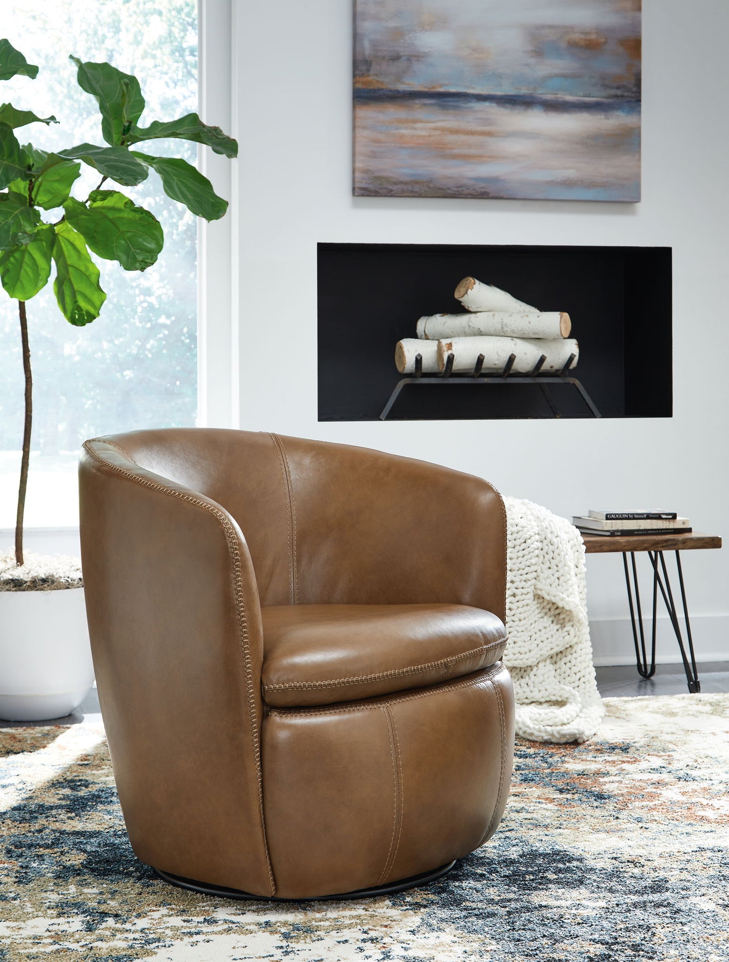 Kierreys - Swivel Chair - Hornell Furniture Outlet