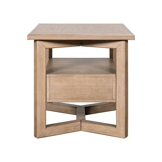 Proximity Place - Rectangular End Table - Light Brown - Hornell Furniture Outlet