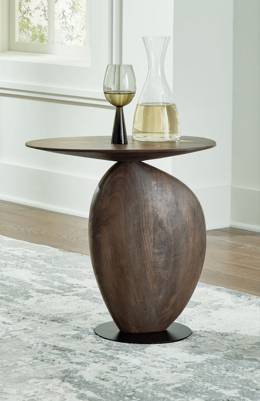 Cormmet - Brown / Black - Accent Table - Hornell Furniture Outlet
