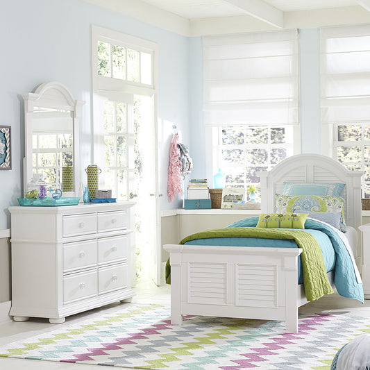 Summer House - Panel Bed, Dresser & Mirror - Hornell Furniture Outlet