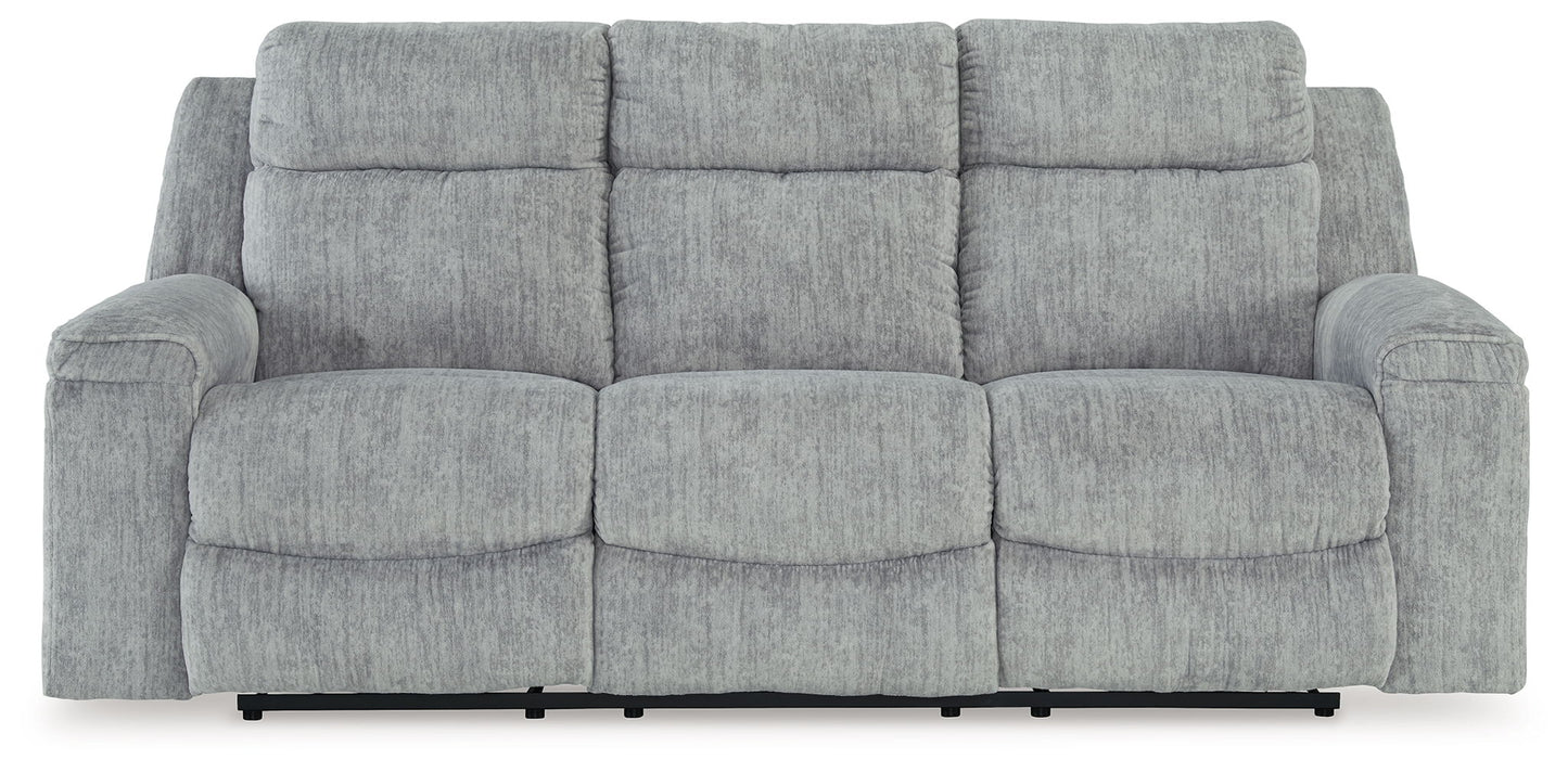 Buntington - Pewter - Reclining Sofa - Hornell Furniture Outlet