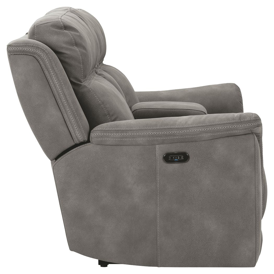 Next - Gen Durapella - Reclining Power Loveseat With Console - Hornell Furniture Outlet