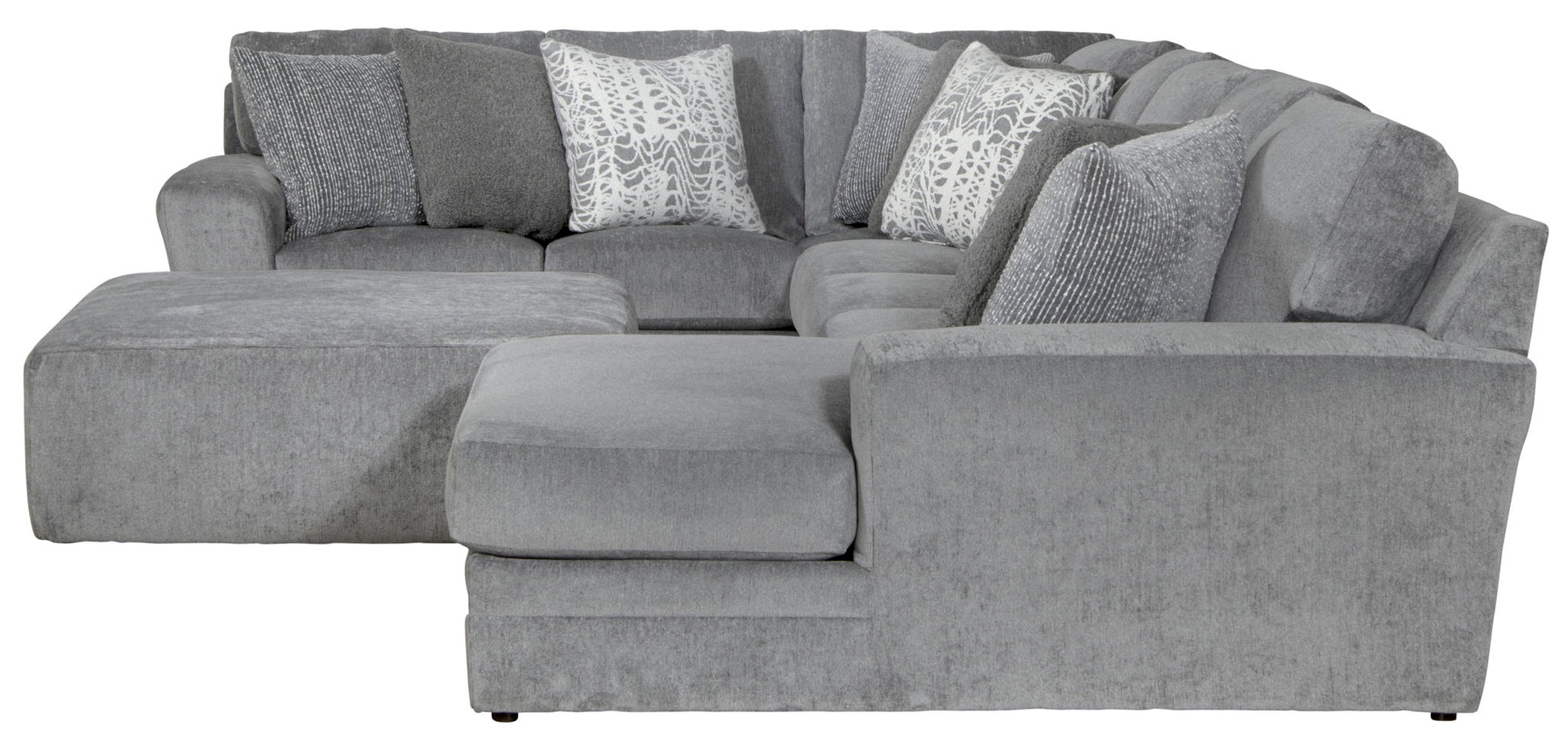 Glacier - Sectional With Cocktail Ottoman - Hornell Furniture Outlet