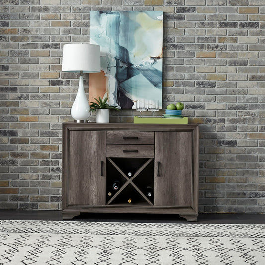 Tanners Creek - Server - Dark Gray - Hornell Furniture Outlet