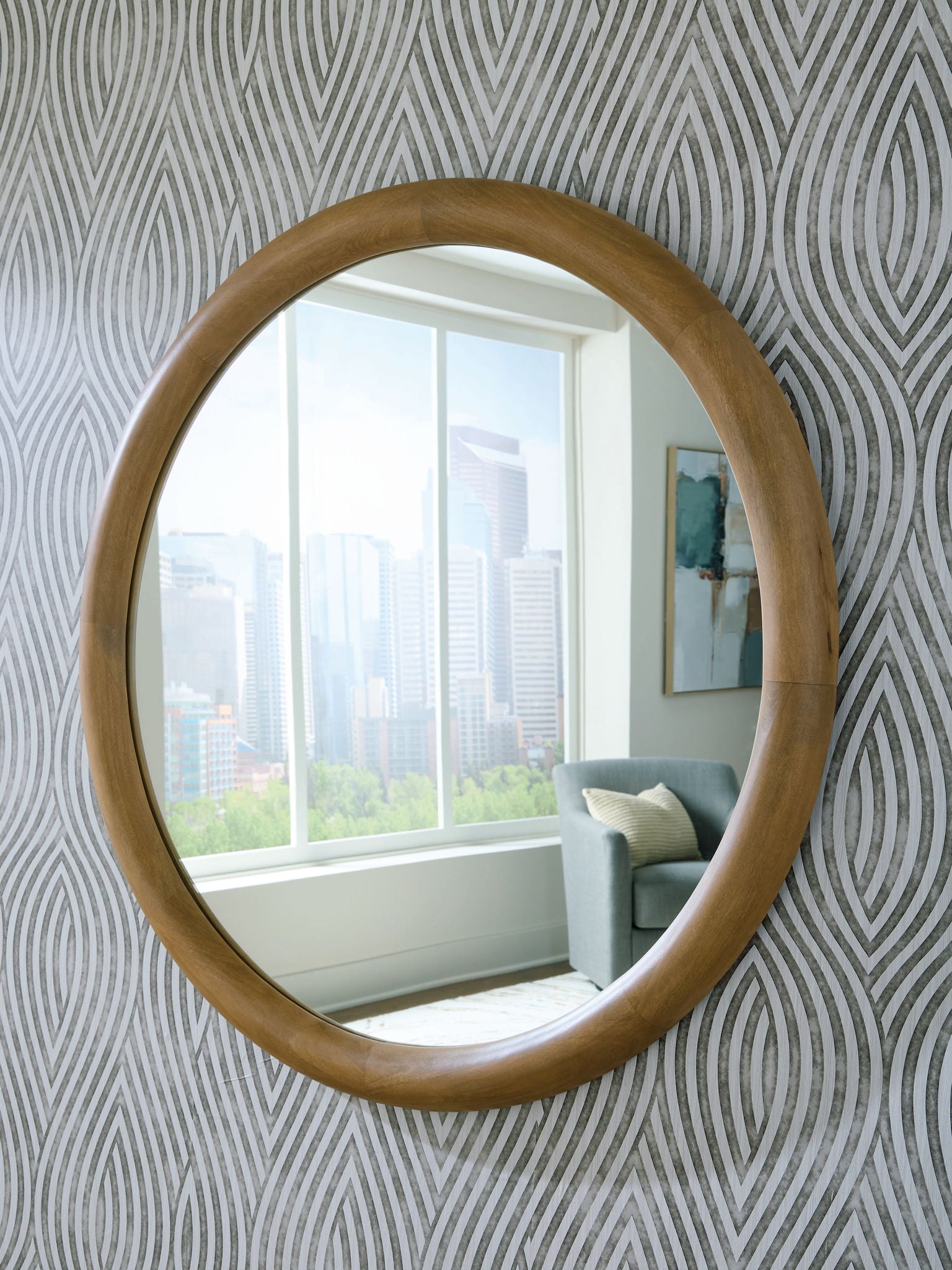 Yadiel - Brown - Accent Mirror - Hornell Furniture Outlet