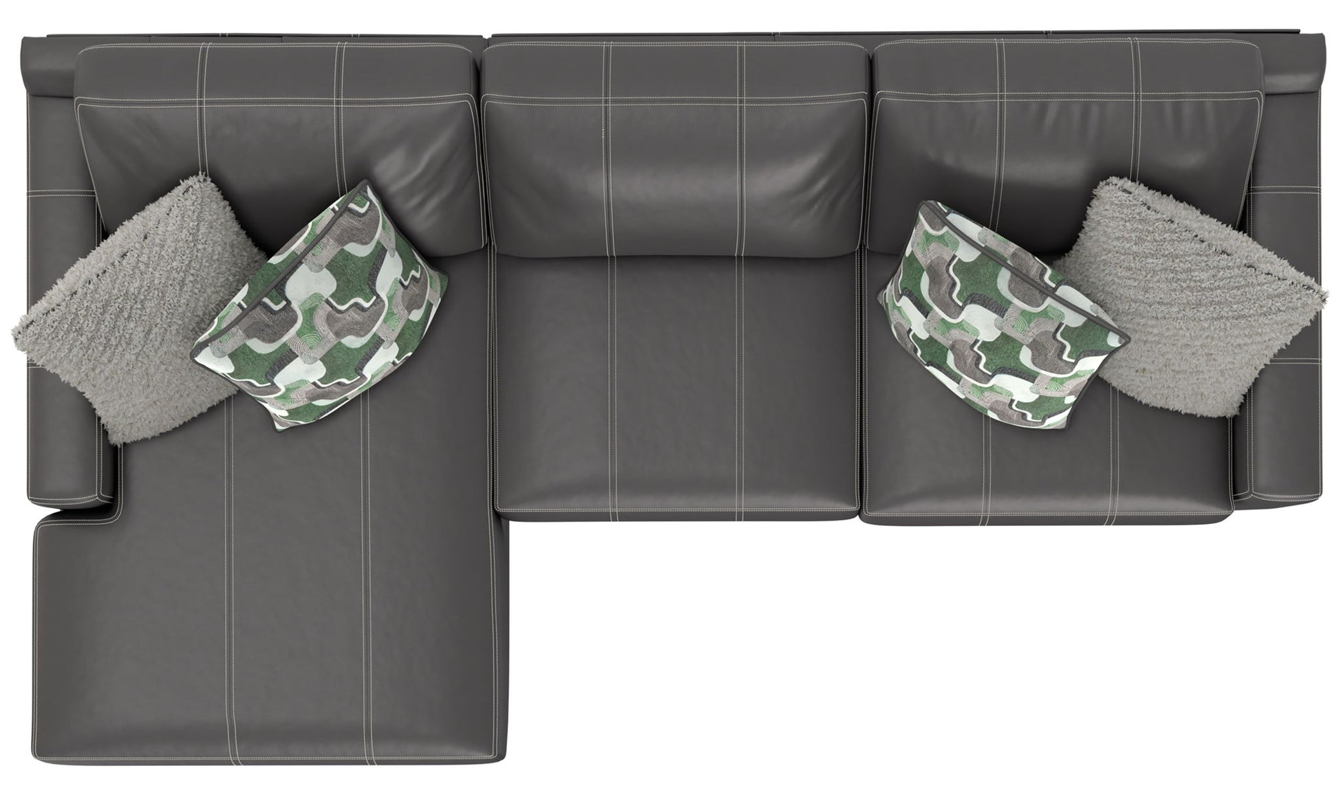 Minori - Italian Leather Sectional - Hornell Furniture Outlet