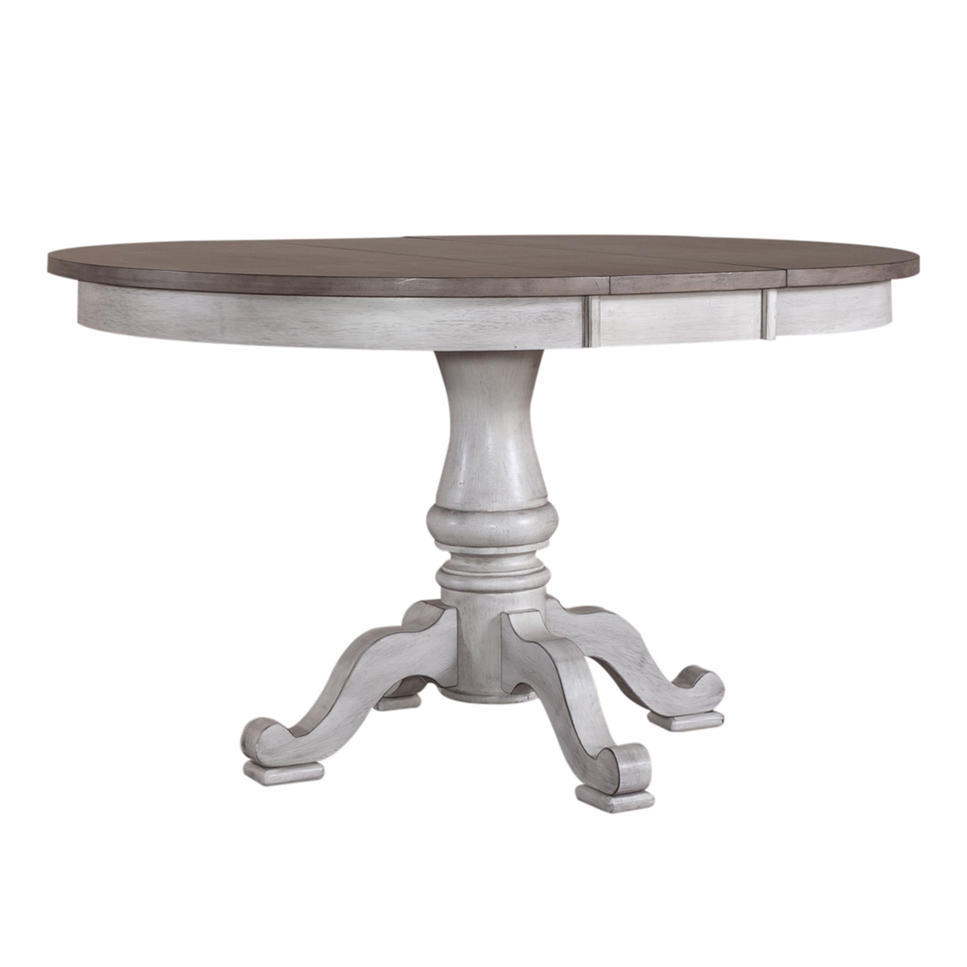 Ocean Isle - Pedestal Table - Antique White - Hornell Furniture Outlet