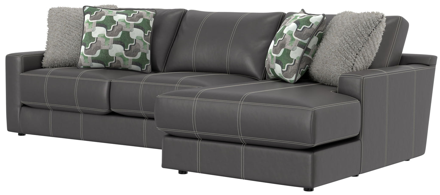 Minori - Italian Leather Sectional - Hornell Furniture Outlet