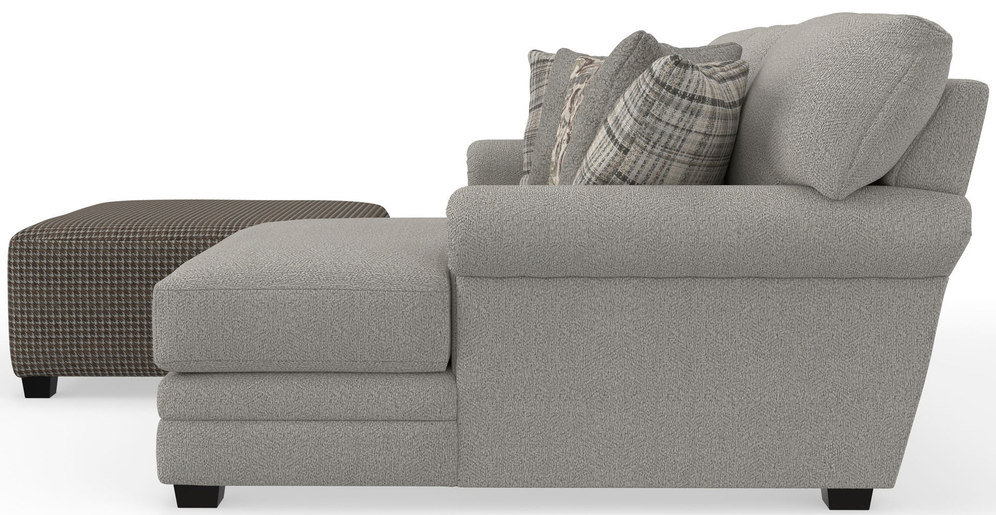 Livingston - Sectional With Comfort Coil Seating, 40" Cocktail Ottoman And Accent Pillows Included - Hornell Furniture Outlet