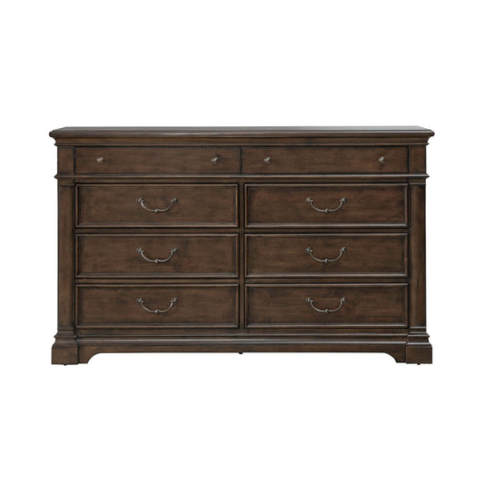 Arden Road - 8 Drawer Dresser - Satin Cherry - Hornell Furniture Outlet
