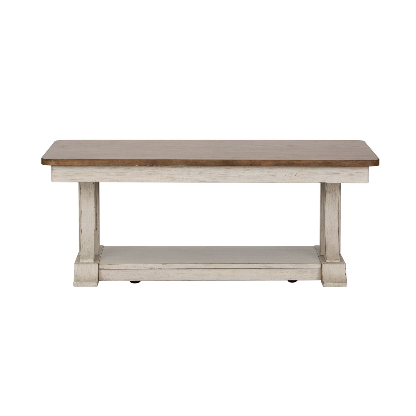 Farmhouse Reimagined - Rectangular Cocktail Table - White - Hornell Furniture Outlet