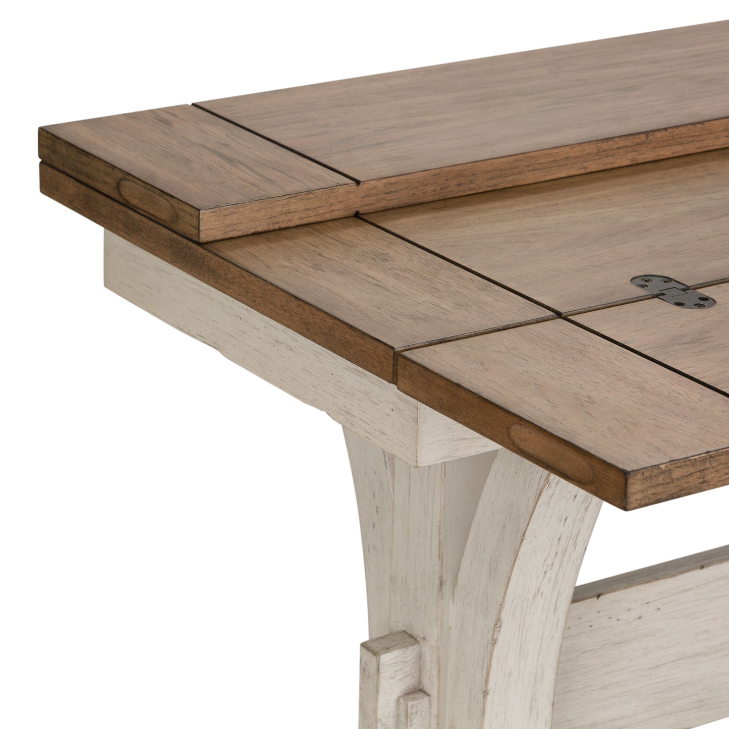 Farmhouse Reimagined - Flip Lid Sofa Table - White - Hornell Furniture Outlet