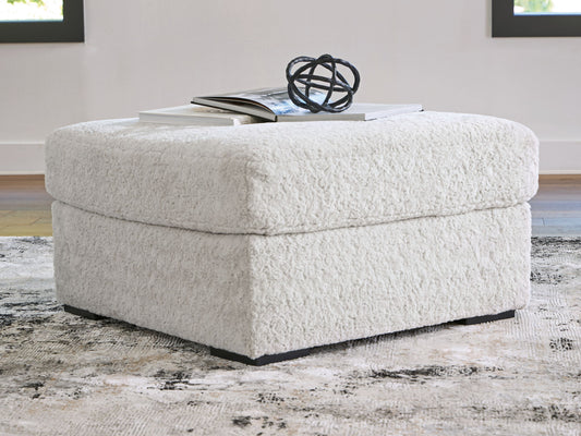 Cuddle Plush - Arctic - Oversized Accent Ottoman - Hornell Furniture Outlet