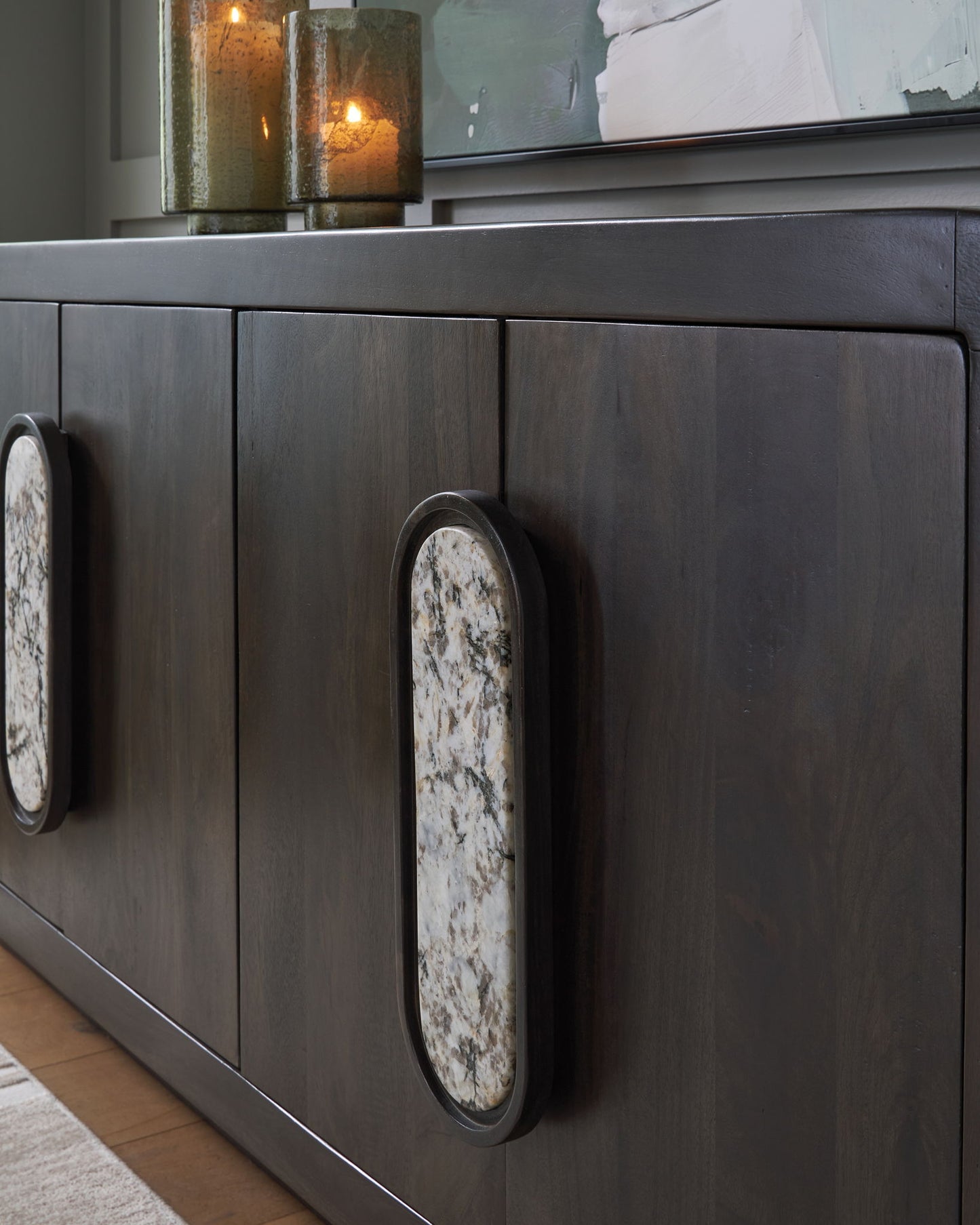 Elliston - Espresso Brown - Accent Cabinet - Hornell Furniture Outlet