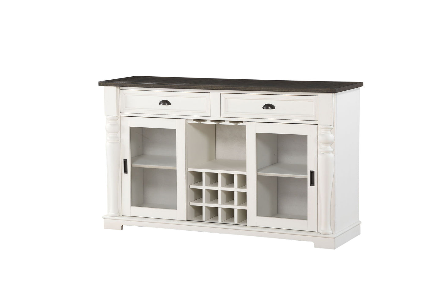 Joanna - Server - Two Tone - Hornell Furniture Outlet