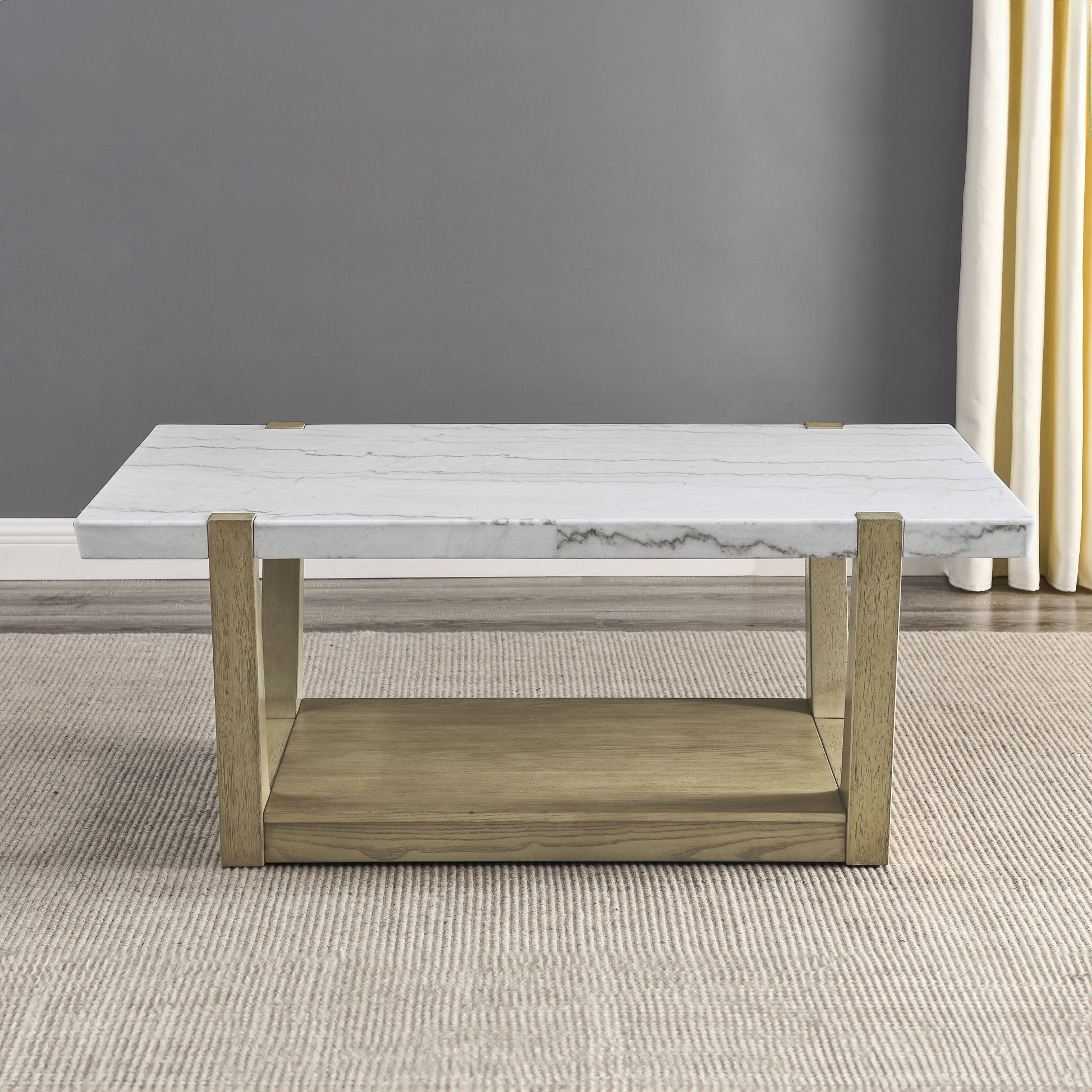Perth - Marble Top Table - Hornell Furniture Outlet
