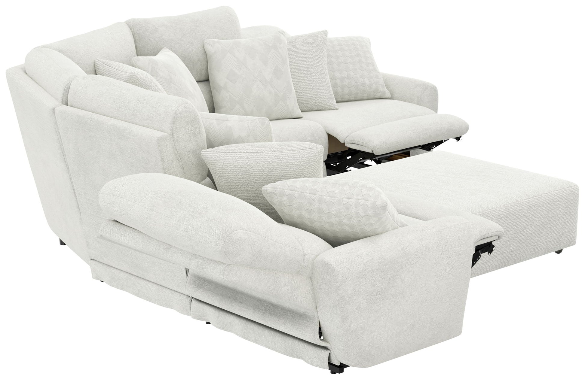 Majesty - Deep Seating Power Reclining Sectional - Hornell Furniture Outlet
