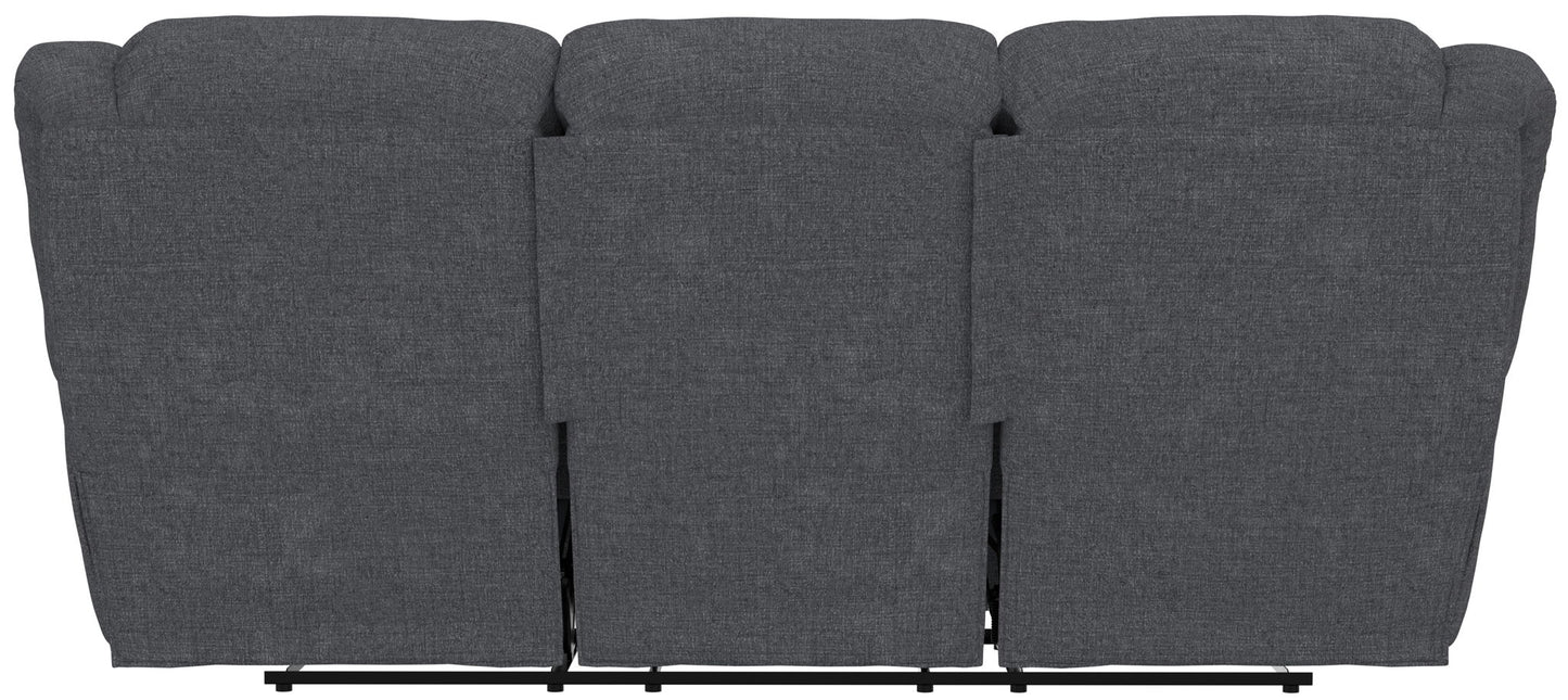 Trifecta - Sofa With 3 Recliners and Drop Down Table - Hornell Furniture Outlet