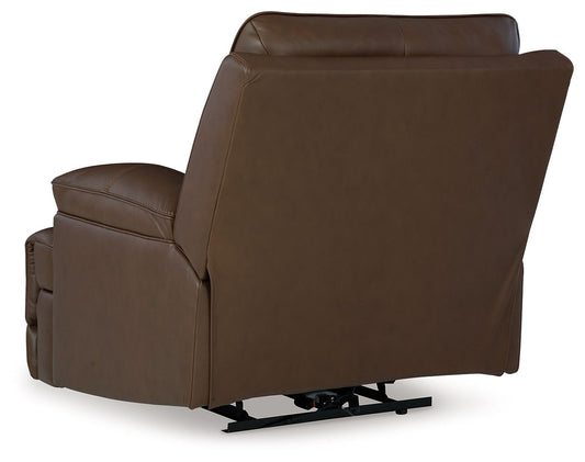 Vonryan - Tobacco - Power Recliner / Adj Headrest - Hornell Furniture Outlet
