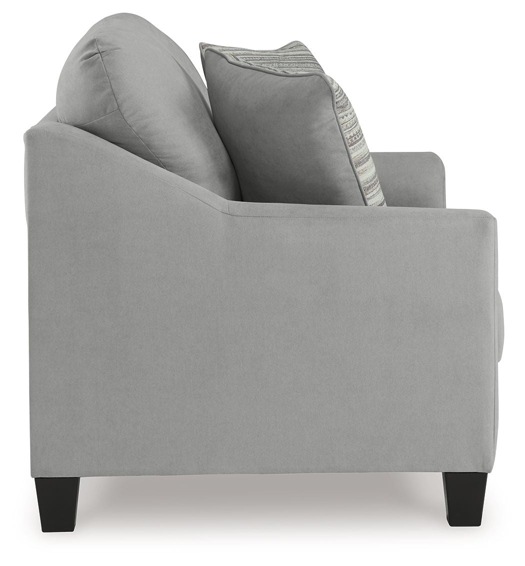 Adlai - Shadow - Loveseat - Hornell Furniture Outlet