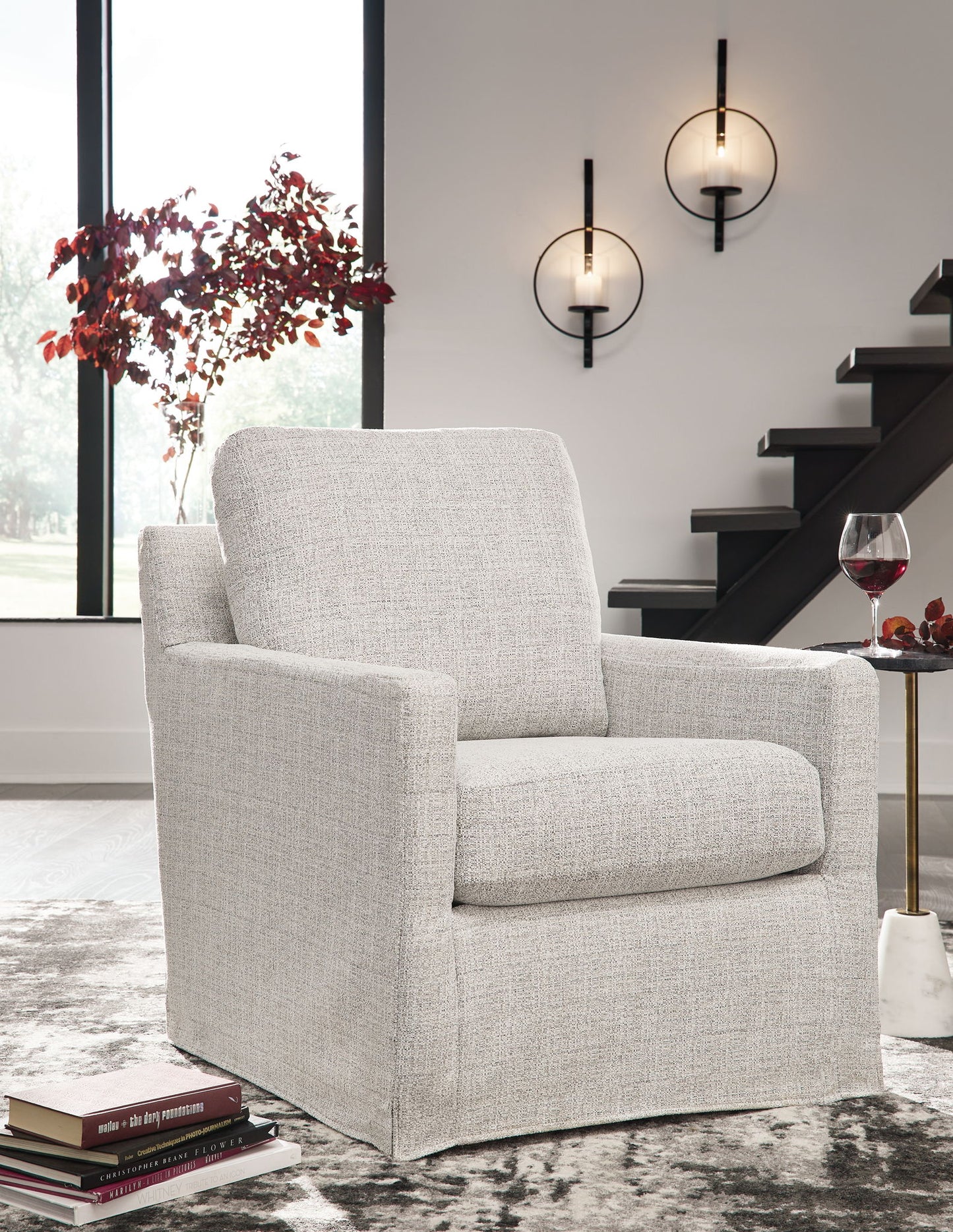Nenana Next - gen Nuvella - Swivel Glider Accent Chair - Hornell Furniture Outlet