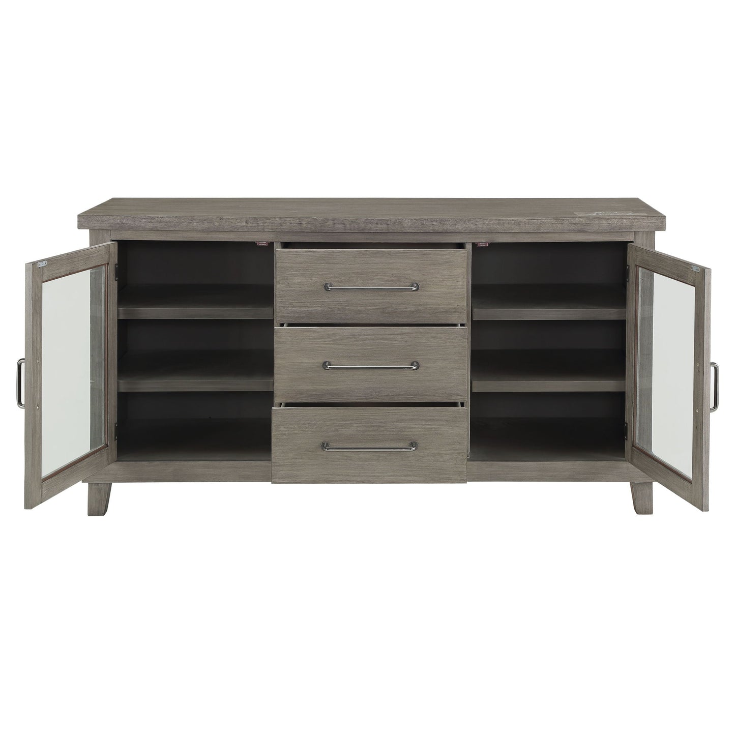 Mila - Server - Dark Gray - Hornell Furniture Outlet