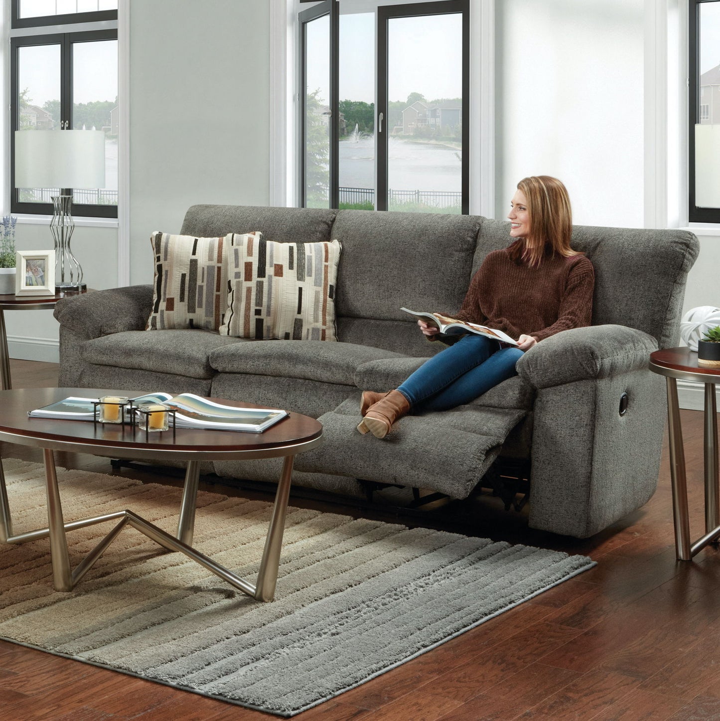 Tosh - Reclining Sofa - Hornell Furniture Outlet