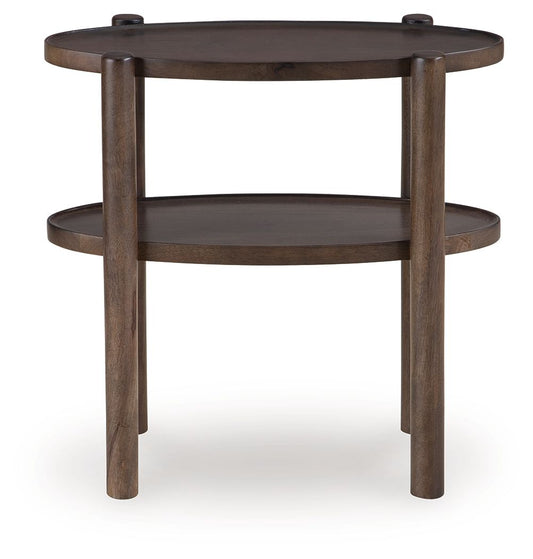 Wiattbury - Accent Table - Gray Brown - Hornell Furniture Outlet