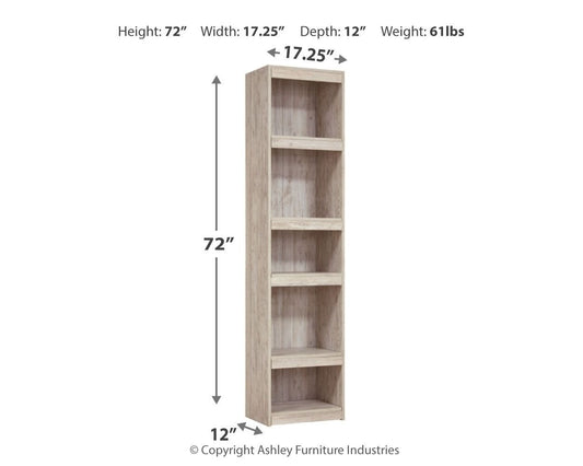 Willowton - Whitewash - Pier - 4 Shelves - Hornell Furniture Outlet