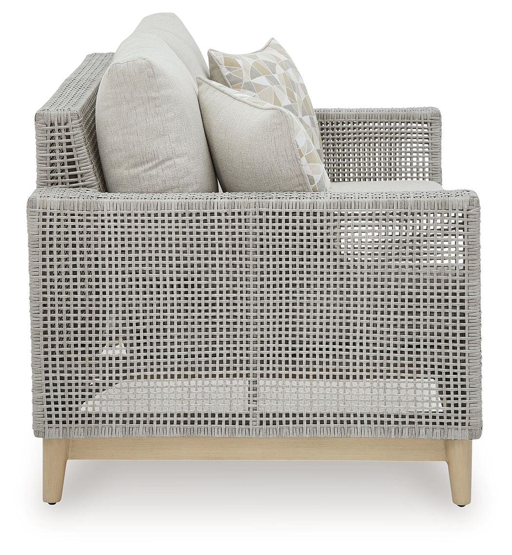 Seton Creek - Gray - 4 Pc. - Lounge Set - Hornell Furniture Outlet