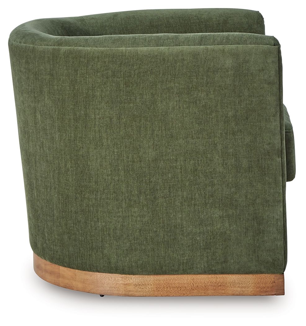 Jersonlow - Forest Green - Swivel Chair - Hornell Furniture Outlet