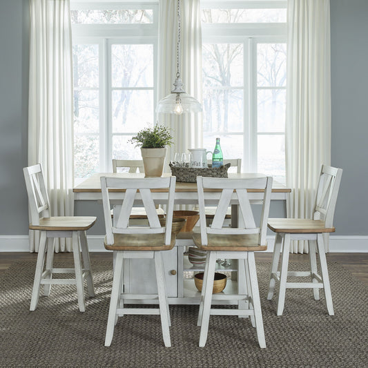 Lindsey Farm - Gathering Table Set - Hornell Furniture Outlet
