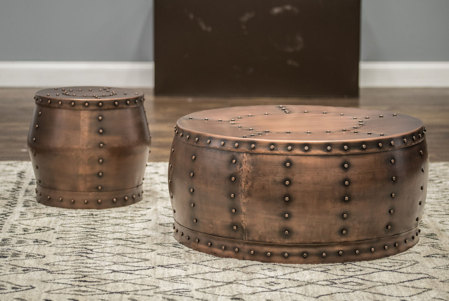 Cooper - Round Cocktail Table - Light Brown - Hornell Furniture Outlet