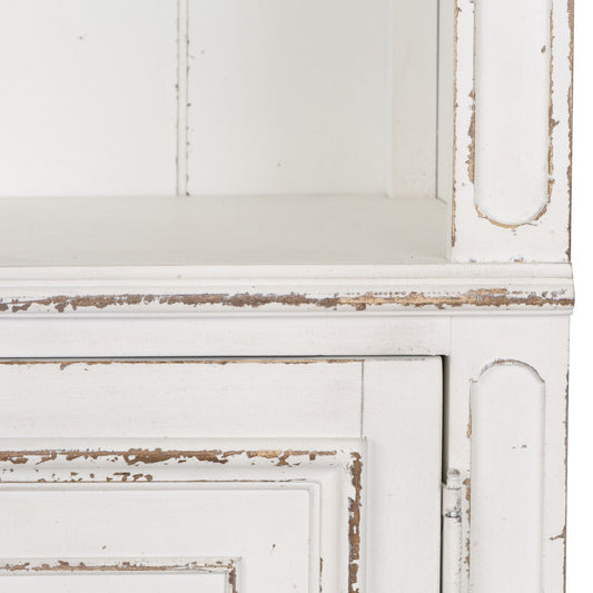 Magnolia Manor - Bunching Bookcase - White - Hornell Furniture Outlet