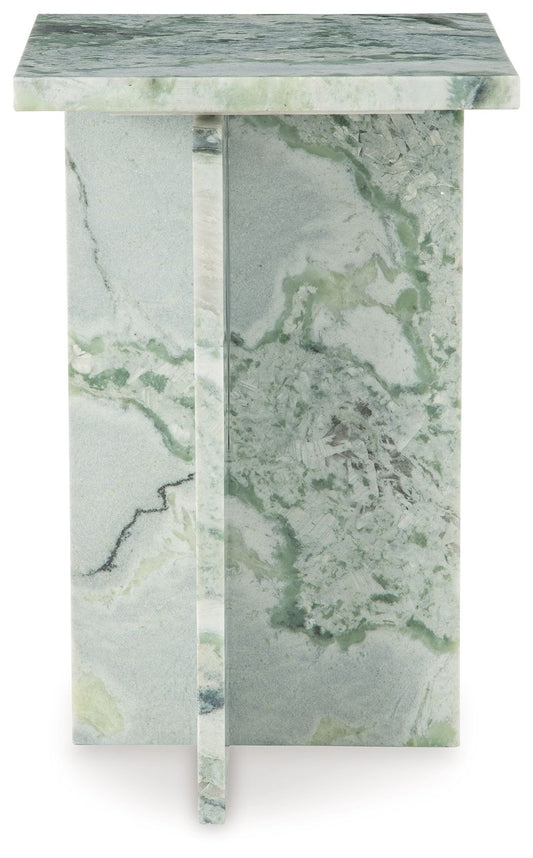 Deaconwell - White / Green - Accent Table - Hornell Furniture Outlet