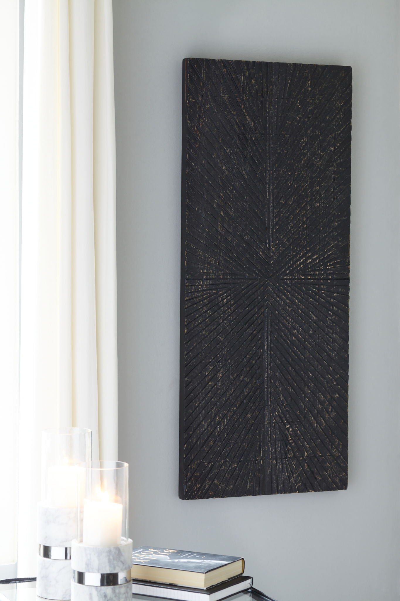 Lenora - Antique Black - Wall Decor - Hornell Furniture Outlet