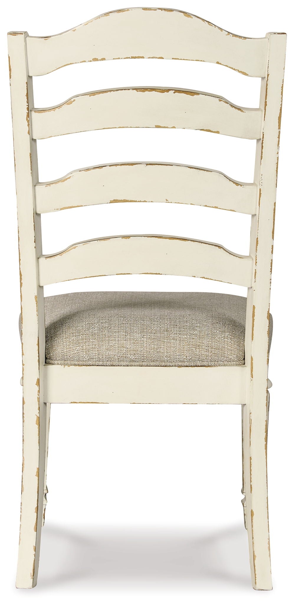 Realyn - Chipped White - Dining UPH Side Chair (Set of 2) - Ladderback - Hornell Furniture Outlet