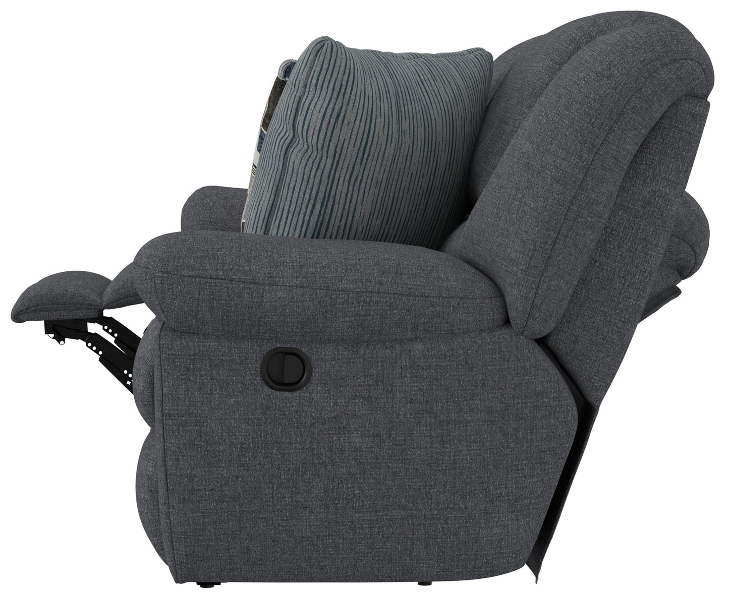 Trifecta - Sofa With 3 Recliners and Drop Down Table - Hornell Furniture Outlet